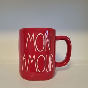 Rae Dunn NWT MON AMOUR Red Mug